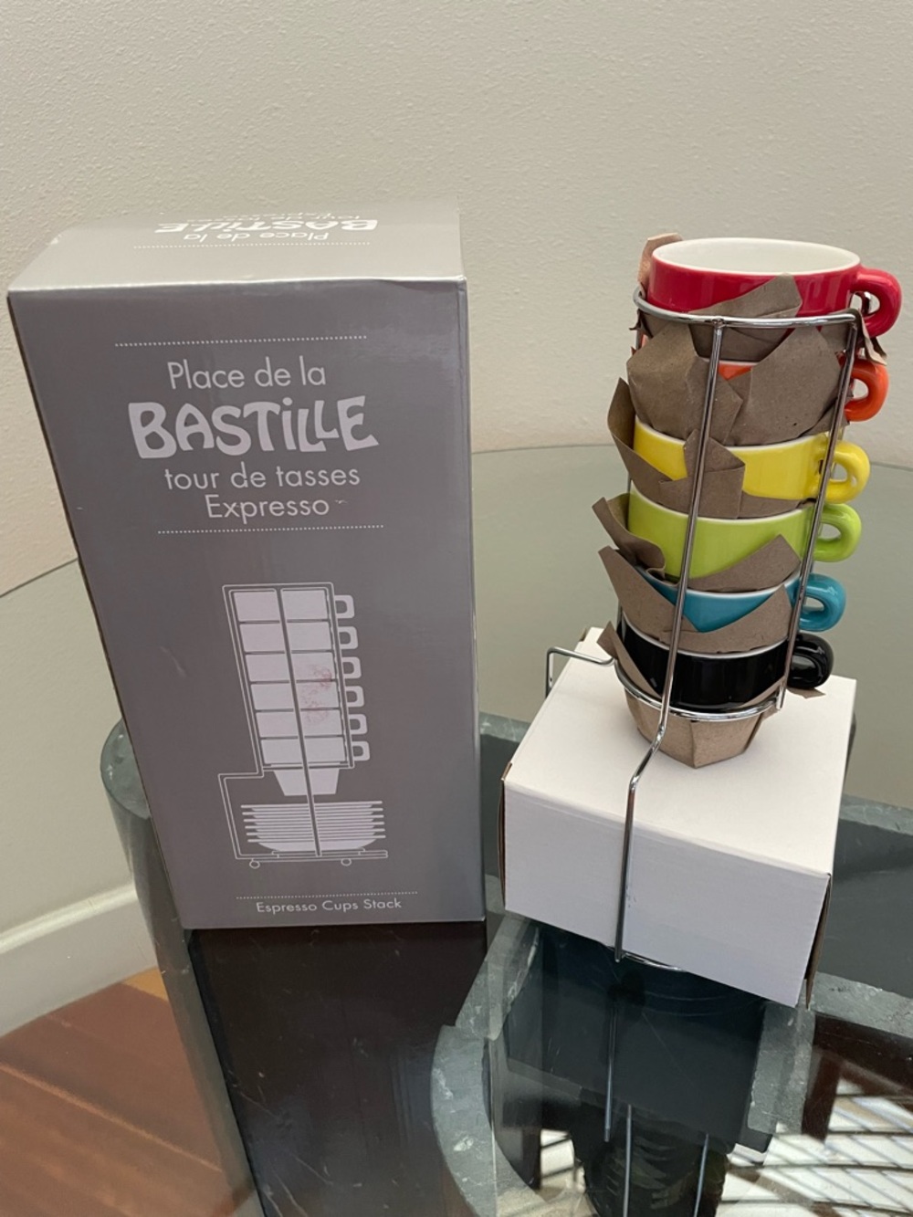 Place de la Bastille Espresso Cup Stack - Multicolor